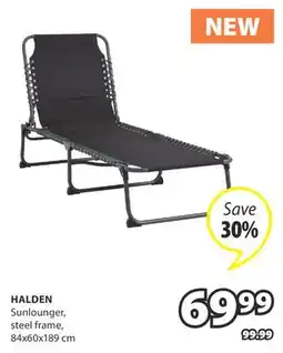 JYSK HALDEN Sunlounger offer