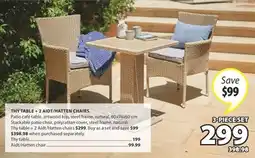 JYSK THY TABLE + 2 AIDT/HATTEN CHAIRS offer