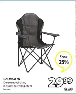 JYSK HOLMDALEN Deluxe travel chair offer
