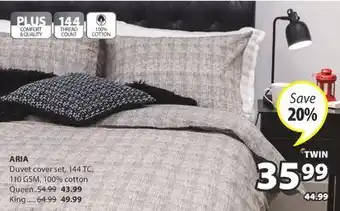 JYSK ARIA Duvet cover set offer