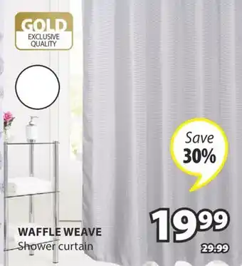 JYSK WAFFLE WEAVE Shower curtain offer