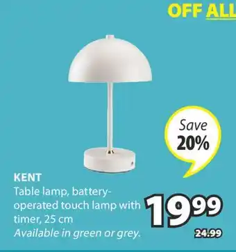 JYSK KENT Table lamp offer