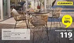 JYSK RANGSTRUP Patio dining table offer