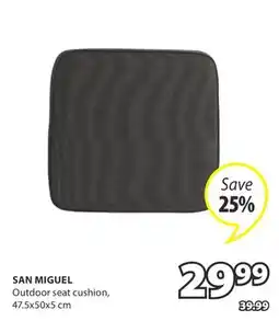 JYSK SAN MIGUEL Outdoor seat cushion offer