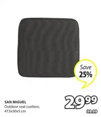 JYSK SAN MIGUEL Outdoor seat cushion offer