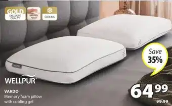 JYSK WELLPUR VARDO Memory foam pillow offer