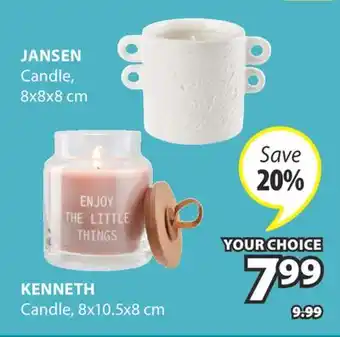 JYSK JANSEN Candle offer