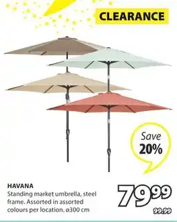 JYSK HAVANA Standing market umbrella offer