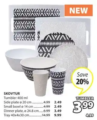 JYSK SKOVTUR Tumbler offer