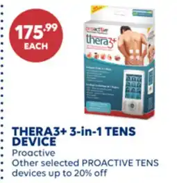 Wellwise by Shoppers Proactive THERA3+ 3-in-1 TENS DEVICE offer