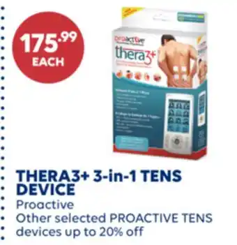 Wellwise by Shoppers Proactive THERA3+ 3-in-1 TENS DEVICE offer