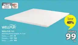 JYSK WELLPUR T31 Memory foam topper offer