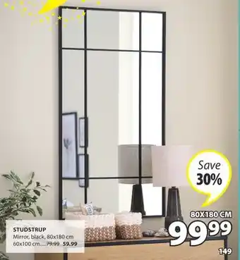 JYSK STUDSTRUP Mirror, black offer
