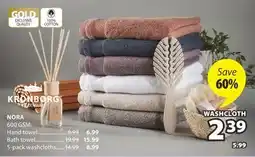 JYSK KRONBORG NORA WASHCLOTH offer