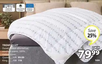 JYSK TRONFJELLET Duvet down alternative,medium warm offer