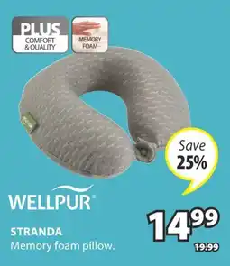 JYSK STRANDA Memory foam pillow offer
