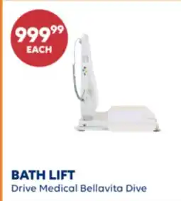 Wellwise by Shoppers Drive Medical Bellavita Dive BATH LIFT offer