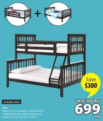 JYSK VAIL Bunk bed, twin/double offer