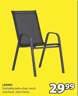 JYSK LEKNES Stackable patio chair offer