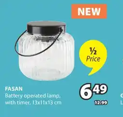 JYSK FASAN Battery operated lamp offer