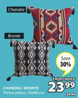 JYSK CHANDRA/BRONTE Throw pillow offer