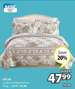 JYSK HELEN 3-piece set bedspread offer