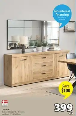 JYSK LINTRUP 2-door sideboard offer