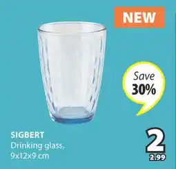 JYSK SIGBERT Drinking glass offer