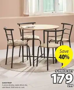 JYSK GADSTRUP 5-piece dinette offer