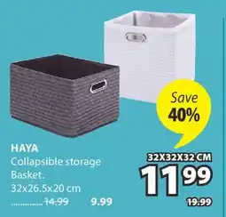 JYSK HAYA Collapsible storage Basket offer