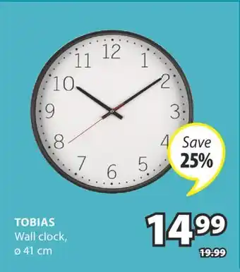 JYSK TOBIAS Wall clock offer