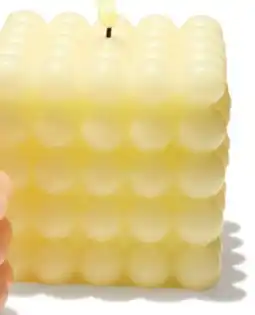 Walmart Wax LED Candle with Life-Like Flickering Flame and Bubble Finish offer