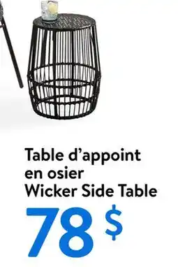 Walmart Wicker Side Table offer
