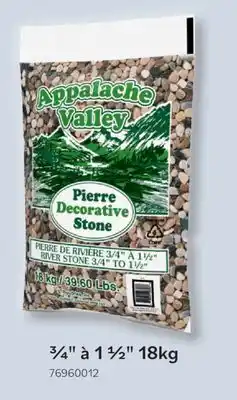 Matériaux Pont Masson Decorative River Stone 3/4 - 1-1/2 18kg offer