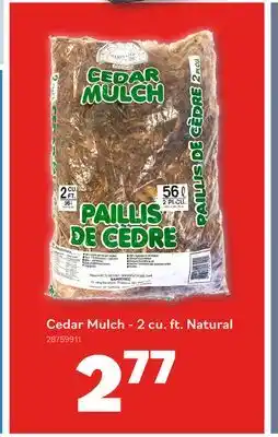 Matériaux Pont Masson Cedar Mulch - 2 cu. ft. Natural offer
