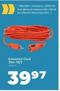 Matériaux Pont Masson Extention Cord - 30m - 16/3 offer