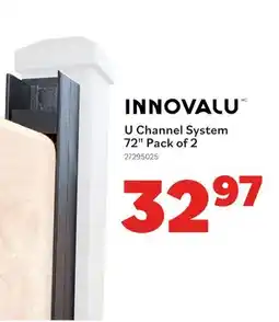Matériaux Pont Masson U Channel System - 72 - pack of 2 offer