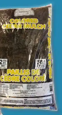 Matériaux Pont Masson Cedar Mulch - 2 cu. ft. Red offer