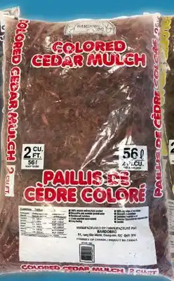 Matériaux Pont Masson Cedar Mulch - 2 cu. ft. Brown offer