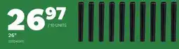 Matériaux Pont Masson 10 Pack 26 Classic Black Round Aluminum Balusters offer