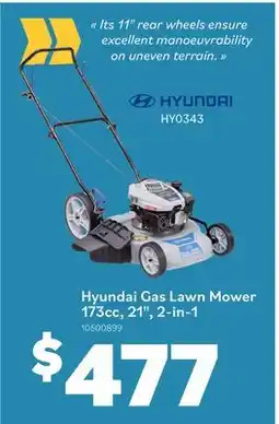 Matériaux Pont Masson Hyundai Gas Lawn Mower, 173cc, 21, 2-in-1 offer