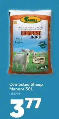 Matériaux Pont Masson Compsted Sheep Manure 30L offer