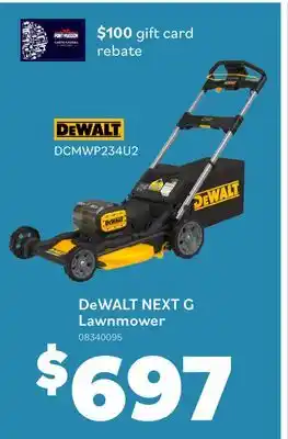 Matériaux Pont Masson 20V MAX 21.5 Battery Walk Behind Push Lawn Mower with 2 10Ah batteries offer