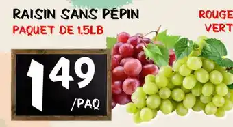 Marche Salaberry RAISIN SANS PÉPIN offer