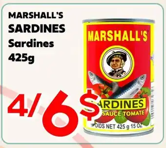 Marche Salaberry MARSHALL'S SARDINES offer