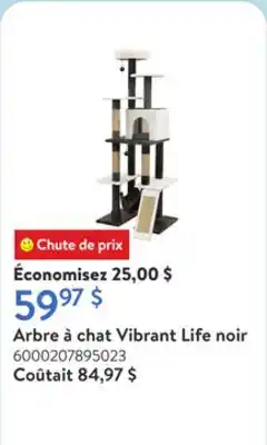 Walmart Arbre à chat Vibrant Life noir offer