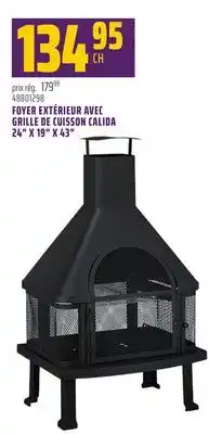 Gagnon - La Grande Quincaillerie FOYER EXTÉRIEUR AVEC GRILLE DE CUISSON CALIDA 24 X 19 X 43 offer