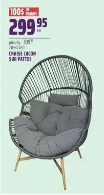 Gagnon - La Grande Quincaillerie CHAISE COCON SUR PATTES offer