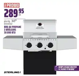 Gagnon - La Grande Quincaillerie BBQ AU PROPANE 3 BRÛLEURS 30 000 BTU STERLING offer
