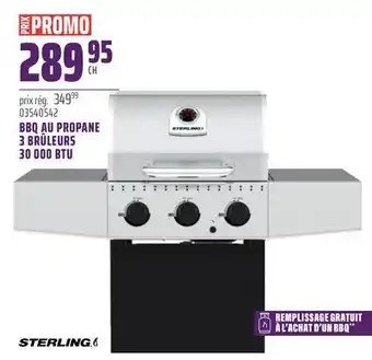 Gagnon - La Grande Quincaillerie BBQ AU PROPANE 3 BRÛLEURS 30 000 BTU STERLING offer